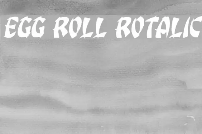 Egg Roll Rotalic Example 1