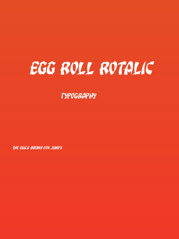 Egg Roll Rotalic Poster