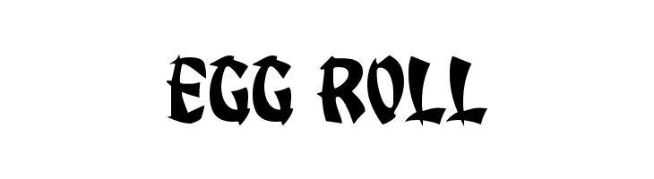 Egg Roll  Free Fonts Download