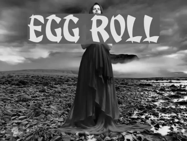 Egg Roll Font examples