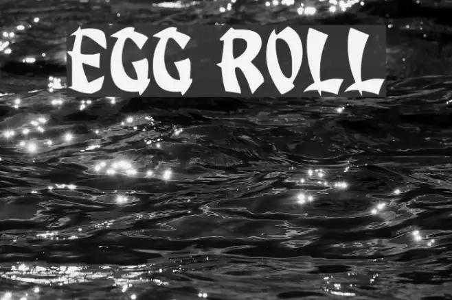 Egg Roll Font examples