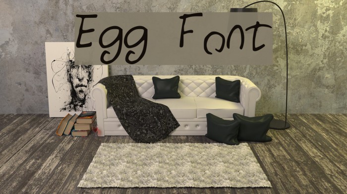 Egg Font examples