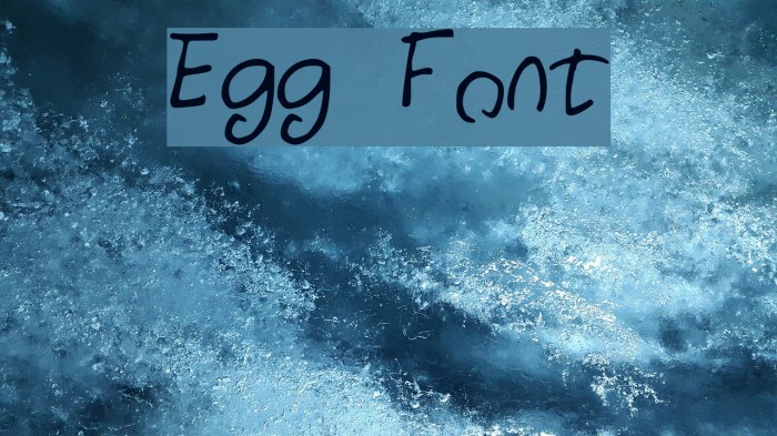 Egg Font examples