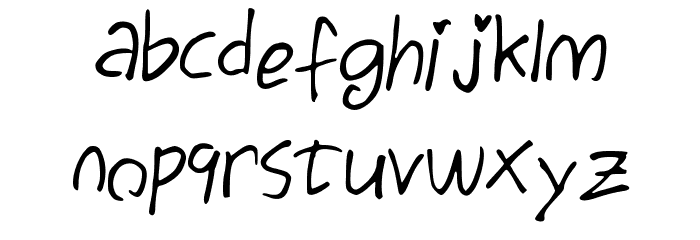 Egg Font LOWERCASE