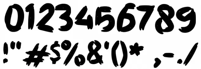 Eggless Almond Font OTHER CHARS