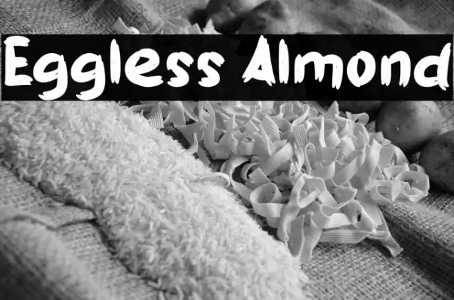 Eggless Almond Font examples