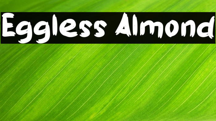 Eggless Almond Example 3