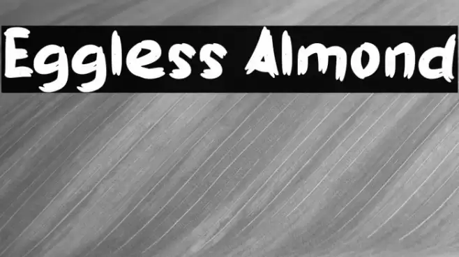 Eggless Almond Font examples