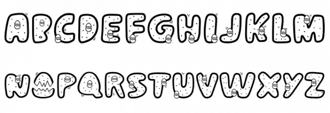 Eggnog Font UPPERCASE