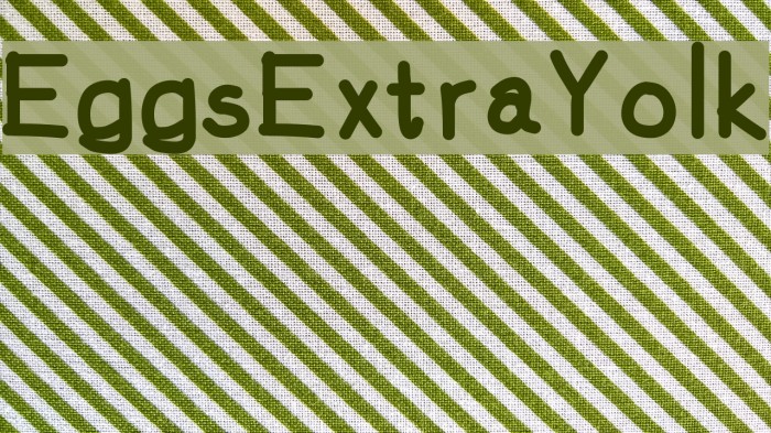 EggsExtraYolk Font examples