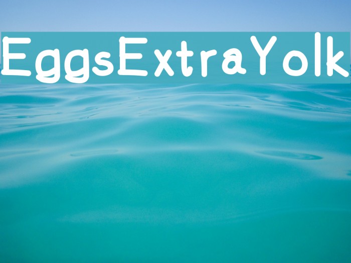EggsExtraYolk Font examples