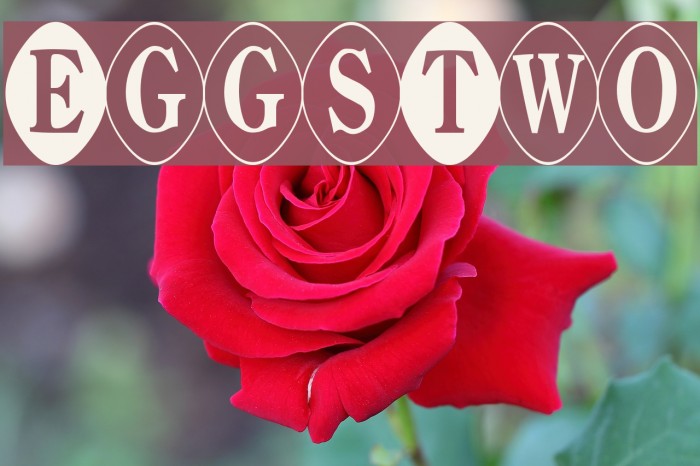 EggsTwo Font examples