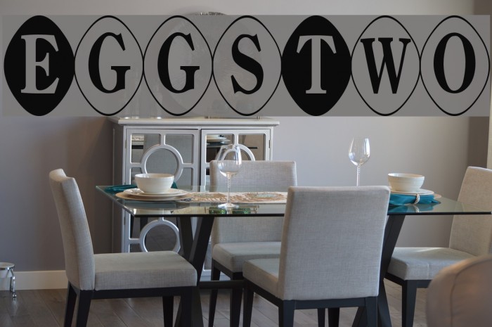 EggsTwo Font examples