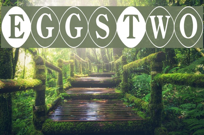EggsTwo Font examples