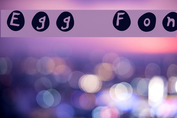Eggs Font examples