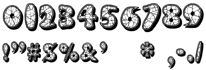 Eggshell Mosaic Font OTHER CHARS
