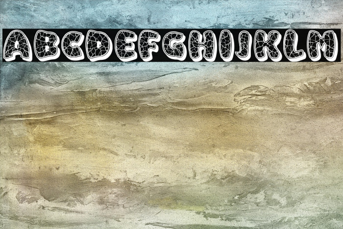 Eggshell Mosaic Font examples