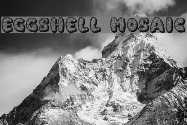 Eggshell Mosaic फ़ॉन्ट examples