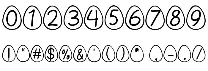 Eggy Bunny Font OTHER CHARS