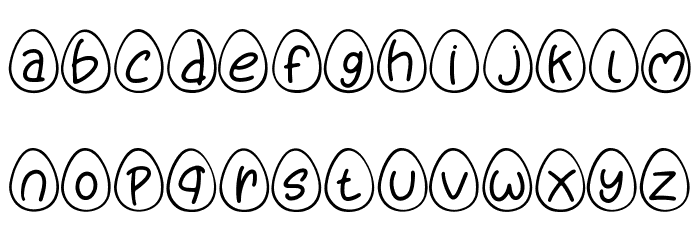 Eggy Bunny Font LOWERCASE
