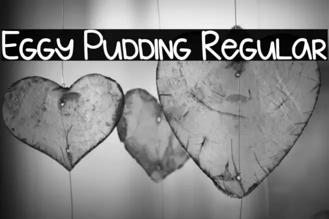 Eggy Pudding Regular Font examples