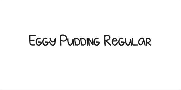 Eggy Pudding Regular Logo