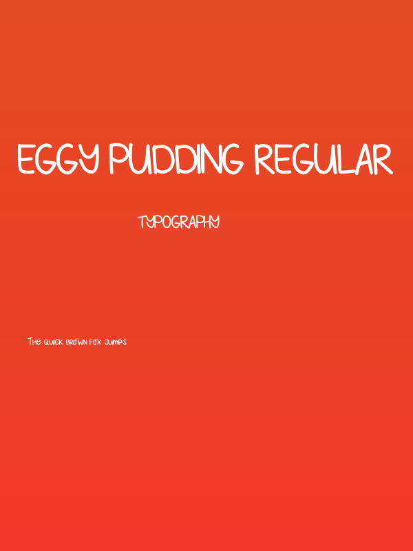 Eggy Pudding Regular Poster