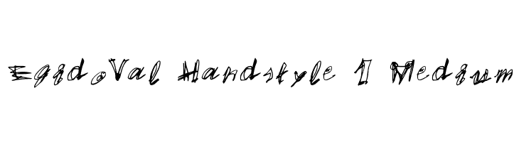 EgidoVal Handstyle 1 Medium Schriftart