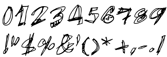 EgidoVal Handstyle 1 Medium Font OTHER CHARS