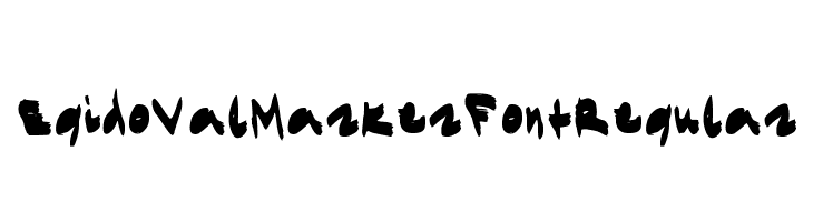 EgidoValMarkerFont Regular Schriftart
