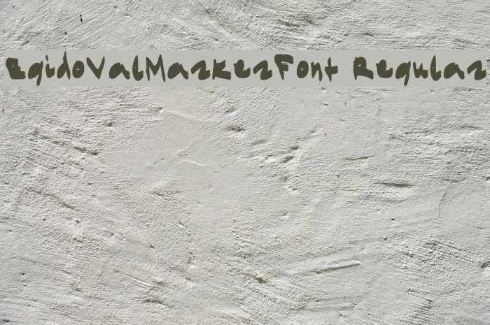 EgidoValMarkerFont Regular Font examples