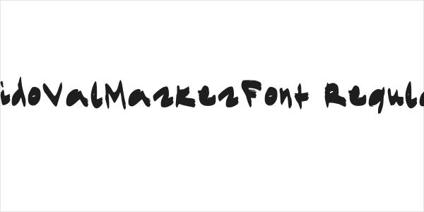 EgidoValMarkerFont Regular Logo