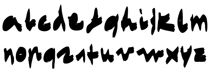EgidoValMarkerFont Regular Font LOWERCASE