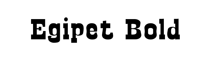 Egipet Bold Font