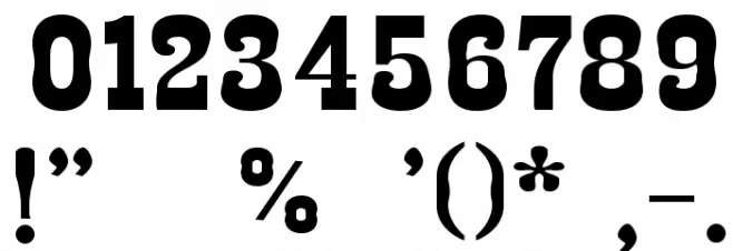 Egipet Bold Font OTHER CHARS