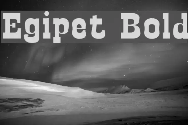 Egipet Bold Font examples