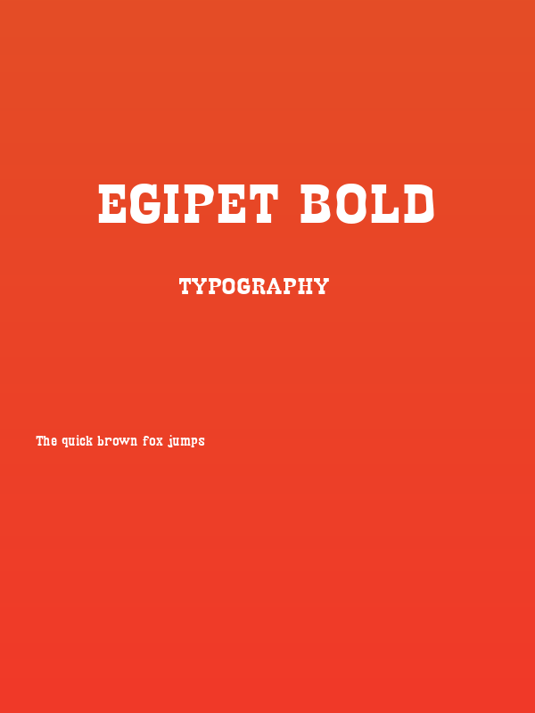 Egipet Bold Poster