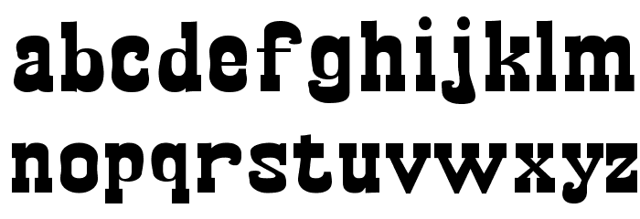 Egipet Bold Font LOWERCASE