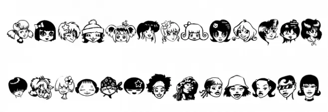 Egirlz Fonte MAIÚSCULAS