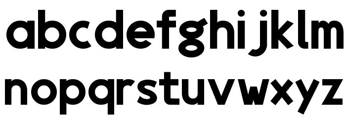 Egmont Text Bold Font LOWERCASE