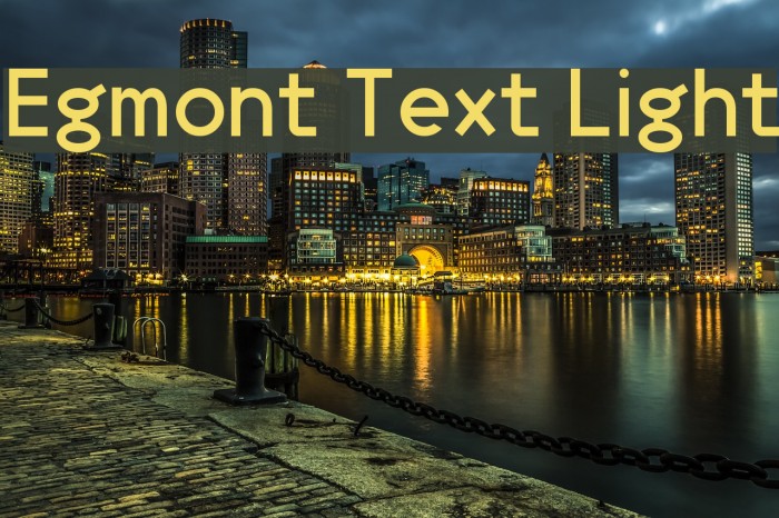Egmont Text Light Font examples
