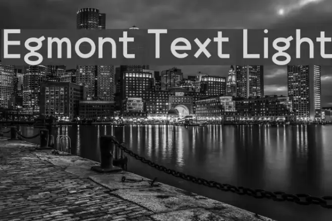 Egmont Text Light Example 2