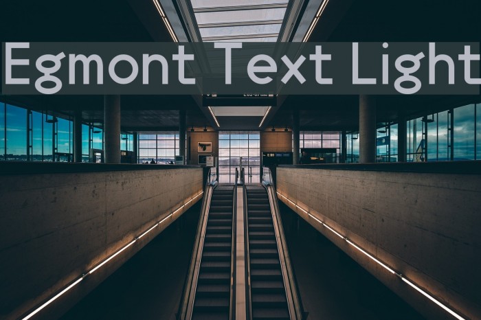 Egmont Text Light Font examples