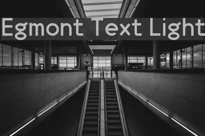 Egmont Text Light Example 3