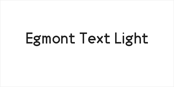 Egmont Text Light Logo