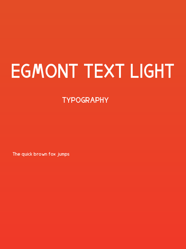 Egmont Text Light Poster