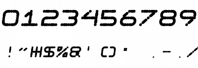 Ego trip Fat Skew Font OTHER CHARS