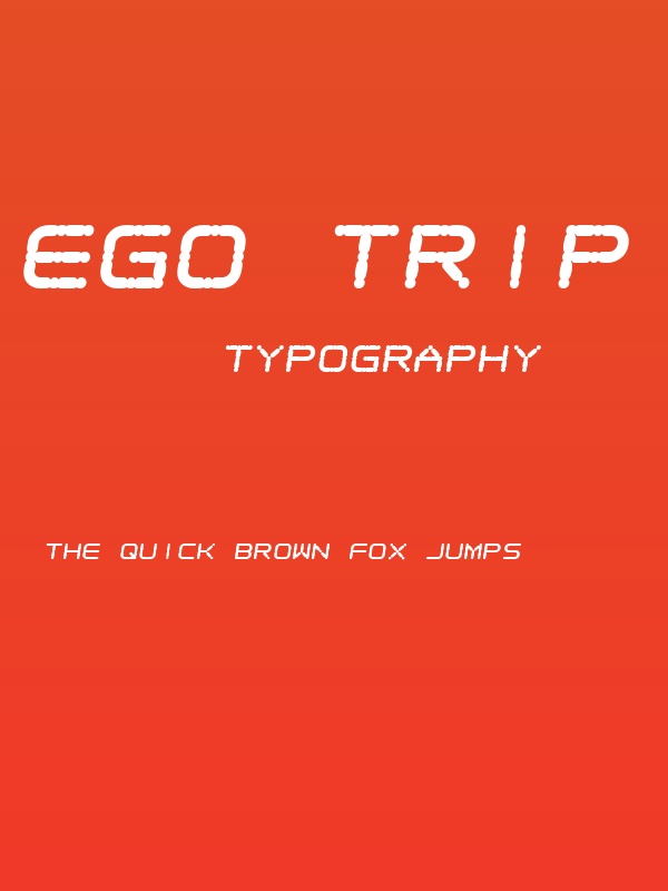 Ego trip Fat Skew Poster