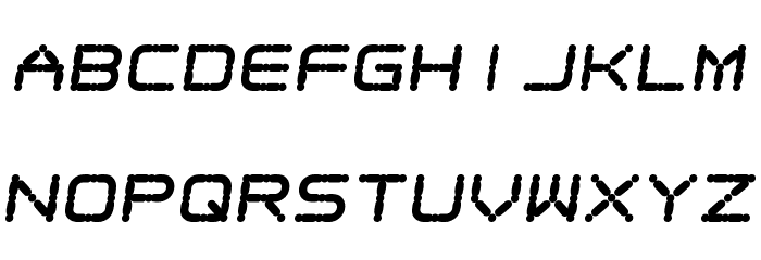Ego trip Fat Skew Font LOWERCASE