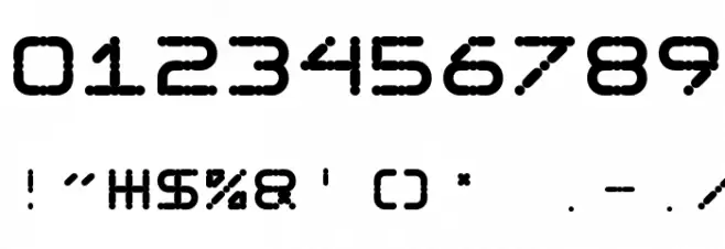 Ego trip Fat フォント その他の文字